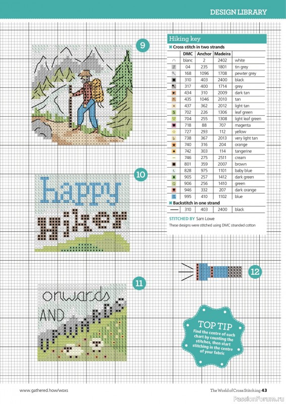 Коллекция вышивки в журнале «The World of Cross Stitching №360 2025»