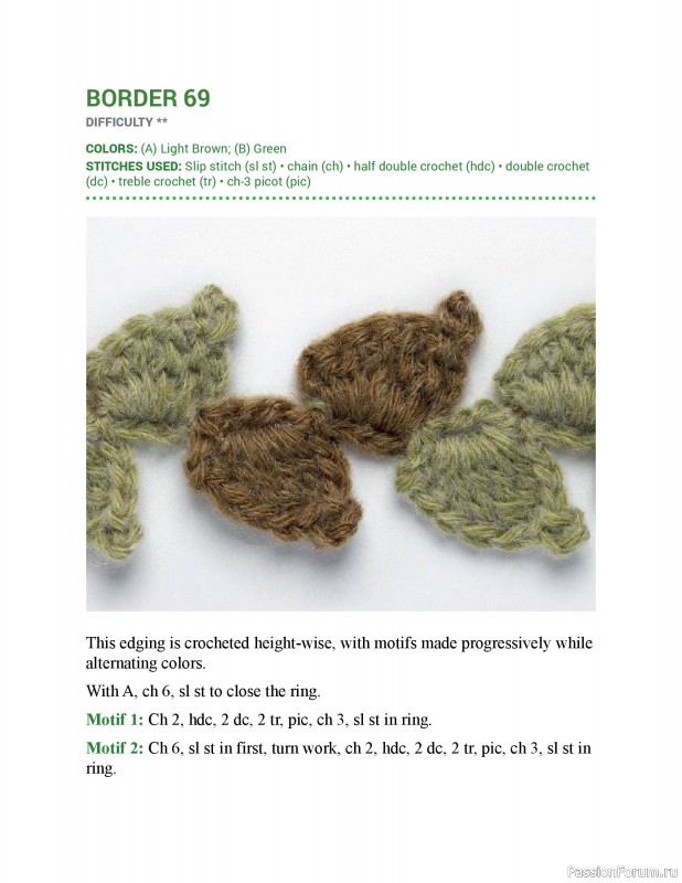Вязаные проекты в книге &laquo;150 Crochet Borders&raquo;. Часть 2