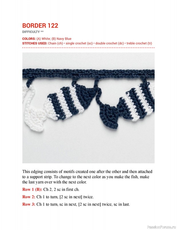 Вязаные проекты в книге &laquo;150 Crochet Borders&raquo;. Часть 3