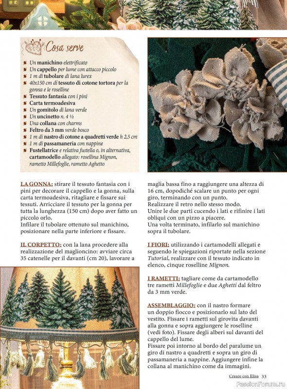 Коллекция проектов для рукодельниц в журнале «Creare Con Elisa №11 2025»