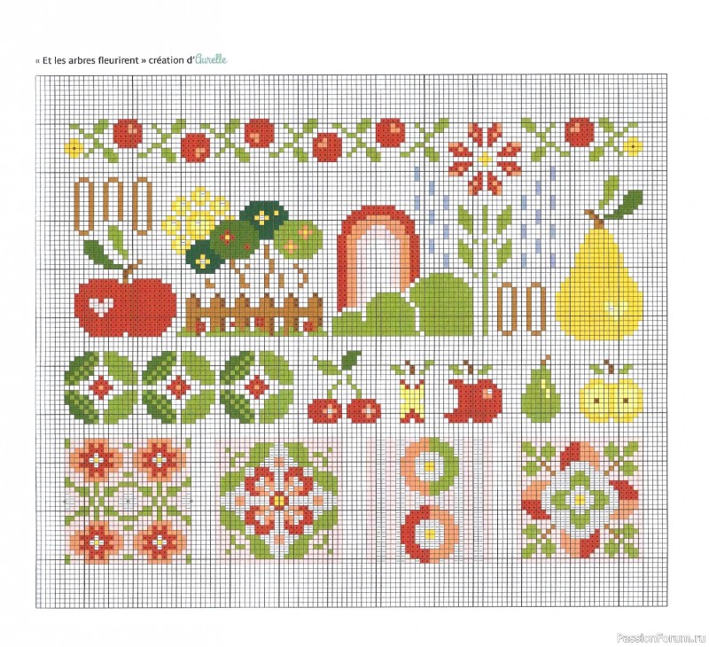 Коллекция вышивки в книге «Reves de fleurs - 2026»