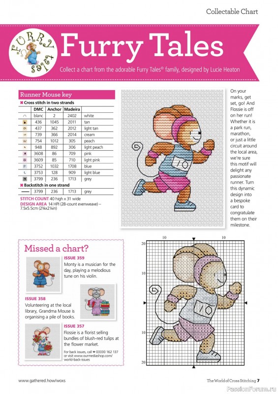 Коллекция вышивки в журнале «The World of Cross Stitching №360 2025»