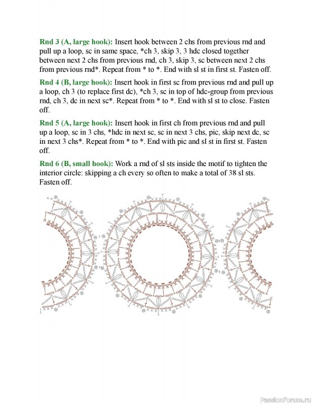 Вязаные проекты в книге &laquo;150 Crochet Borders&raquo;. Часть 2
