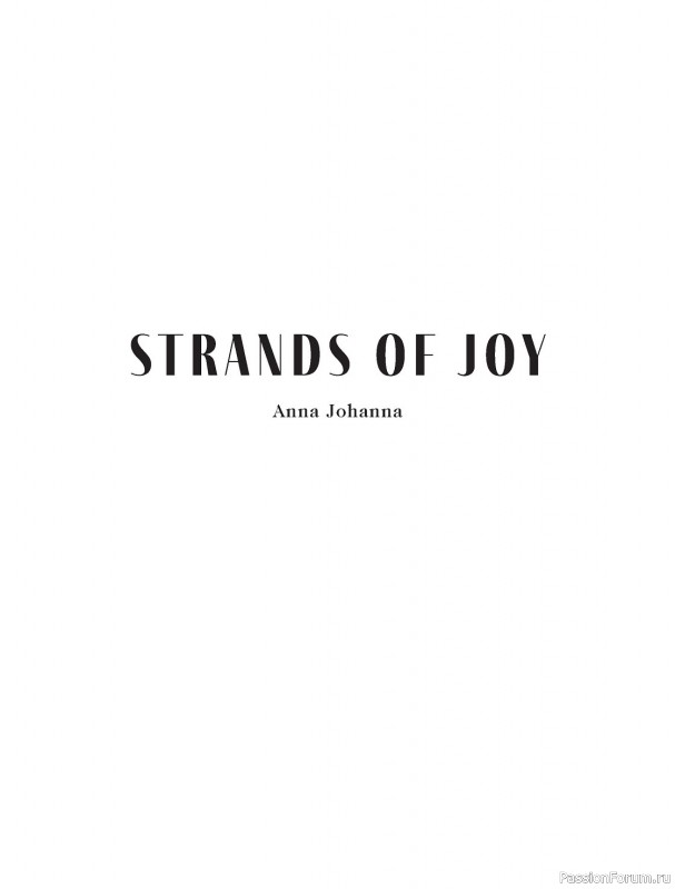 Вязаные проекты в книге «Strands of Joy»