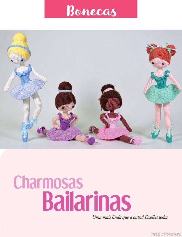 Вязаные проекты крючком в журнале «Mega Artesanato Ed.118 Amigurumis»