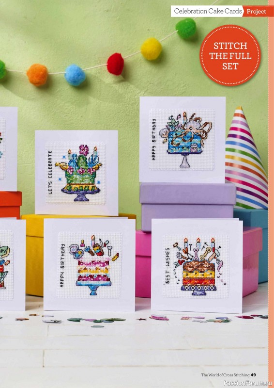 Коллекция вышивки в журнале «The World of Cross Stitching №357 2025»