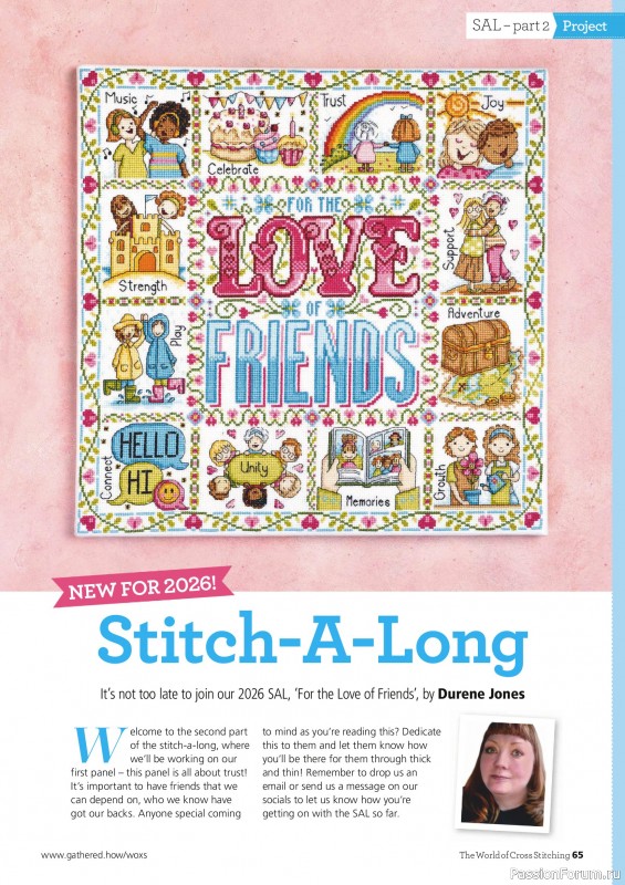 Коллекция вышивки в журнале «The World of Cross Stitching №367 2025»