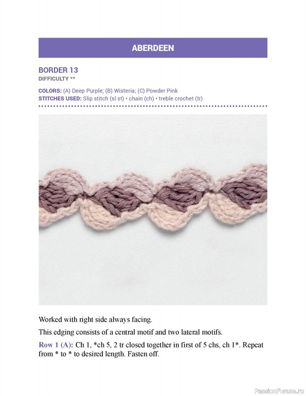 Вязаные проекты в книге &laquo;150 Crochet Borders&raquo;. Часть 1