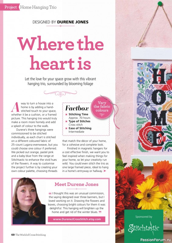Коллекция вышивки в журнале «The World of Cross Stitching №367 2025»