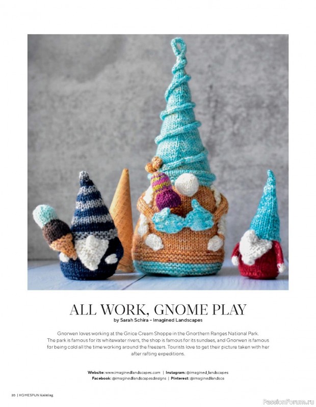 Вязаные проекты спицами в журнале «Homespun Knitting №3 2022»