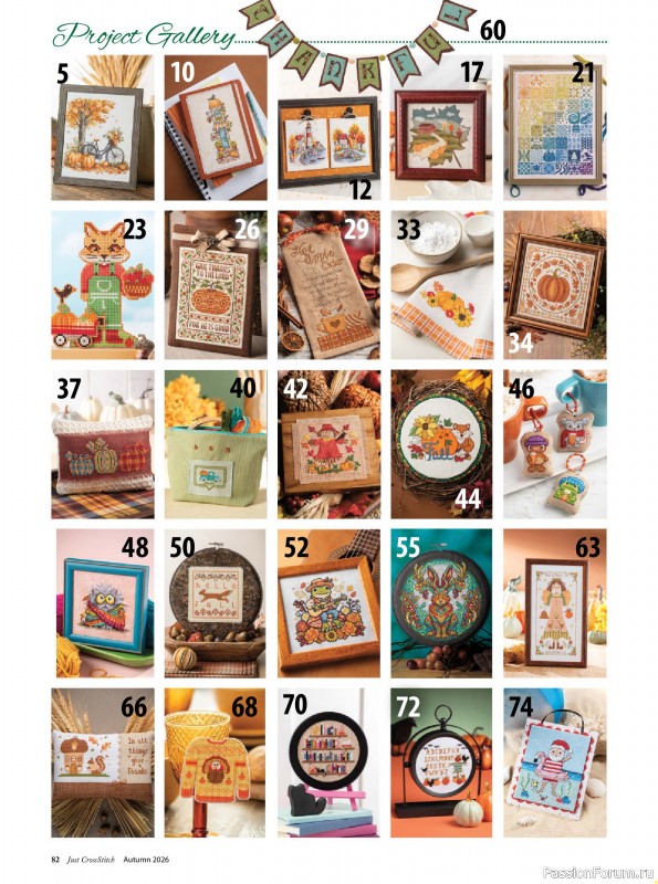Коллекция вышивки в журнале &laquo;Just CrossStitch - Autumn 2026&raquo;