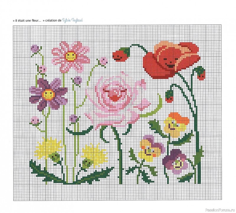 Коллекция вышивки в книге «Reves de fleurs - 2026»