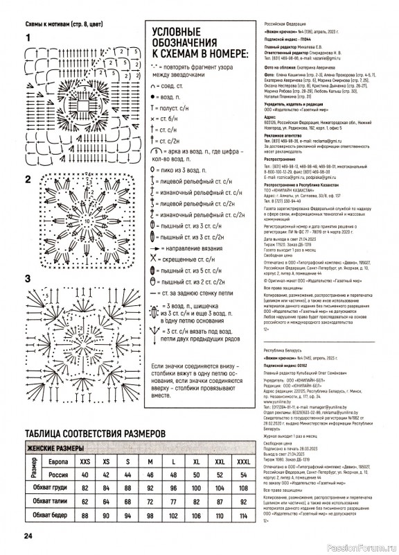 Вязаные модели в журнале «Вяжем крючком №4 2023»