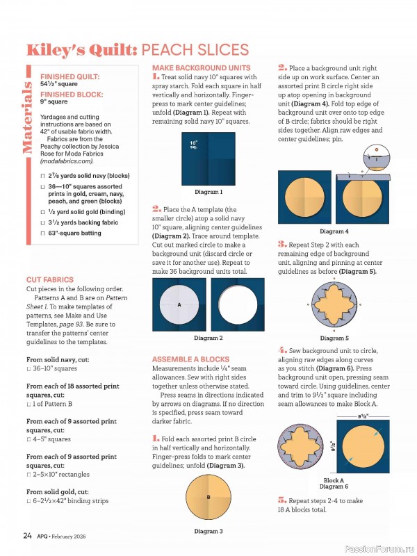 Коллекция проектов для рукодельниц в журнале «American Patchwork & Quilting №198 2025»