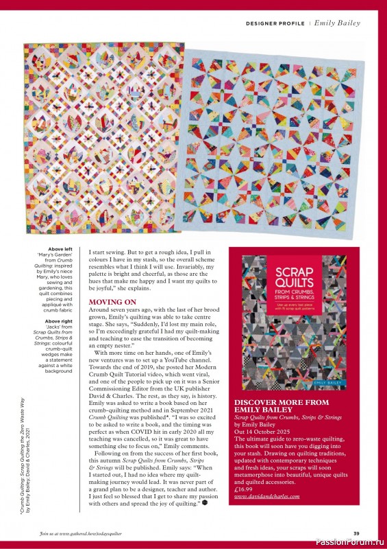Коллекция проектов для рукодельниц в журнале «Todays Quilter №131 2025»