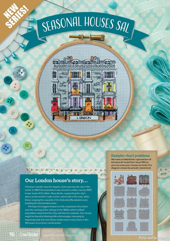 Коллекция вышивки в журнале «CrossStitcher №393 2023»