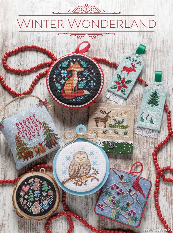 Коллекция вышивки в журнале «Just CrossStitch - Christmas 2025»