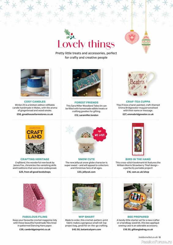 Вязаные проекты крючком в журнале «Inside Crochet №184 2025»