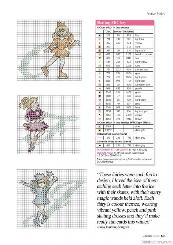 Коллекция вышивки в журнале «Ultimate CrossStitch Faries - November 2025»