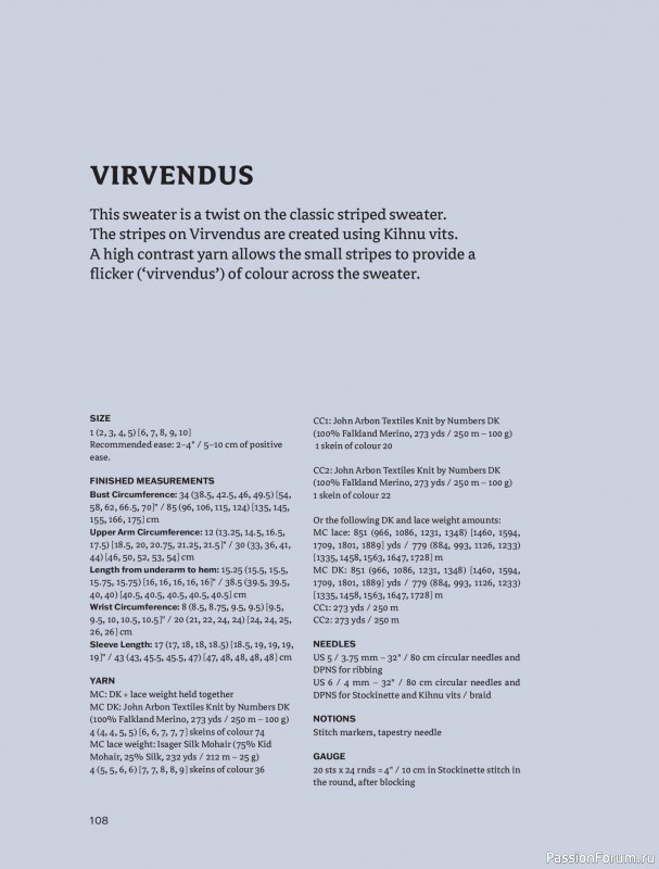 Вязаные проекты в книге &laquo;Traditions Revisited&raquo;. Продолжение