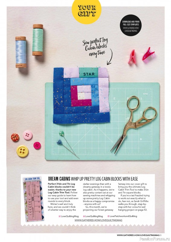 Коллекция проектов для рукодельниц в журнале «Love Patchwork & Quilting №146 2025»