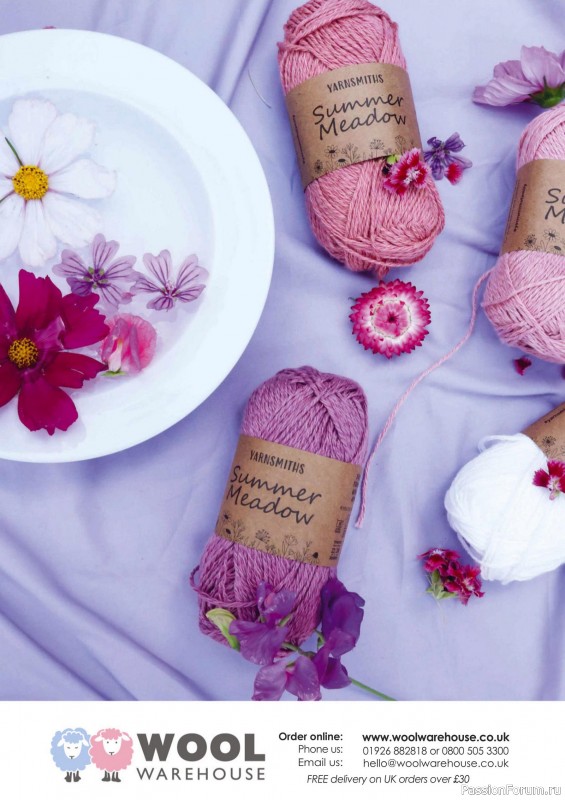Вязаные проекты спицами в журнале «The Knitter №219 2025»