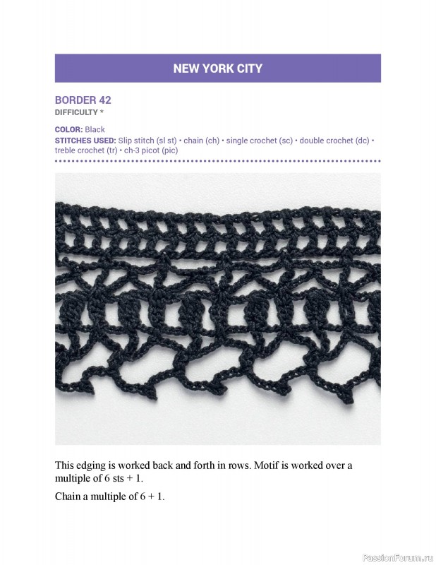 Вязаные проекты в книге &laquo;150 Crochet Borders&raquo;. Часть 1