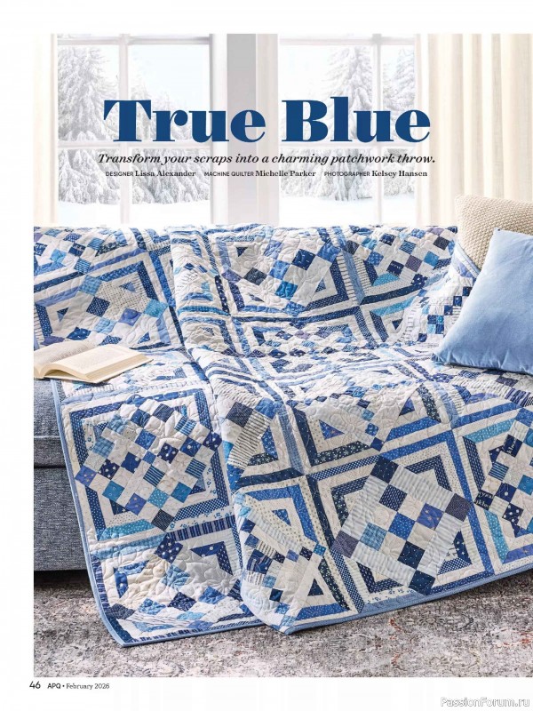 Коллекция проектов для рукодельниц в журнале «American Patchwork & Quilting №198 2025»