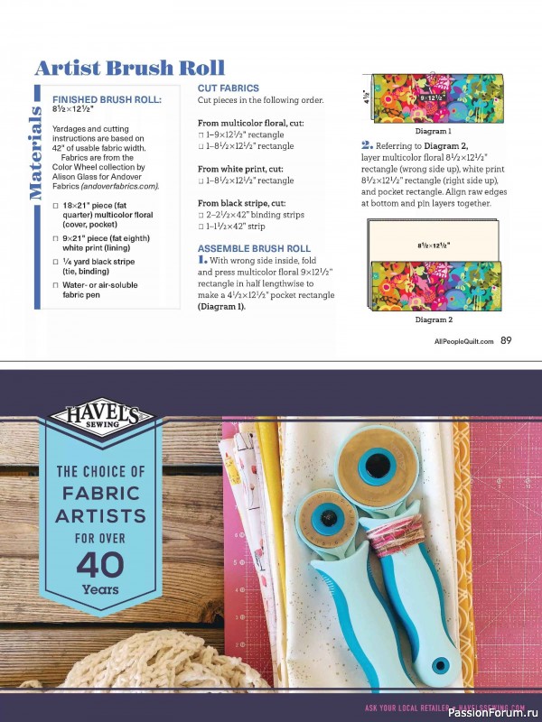 Коллекция проектов для рукодельниц в журнале «American Patchwork & Quilting №198 2025»