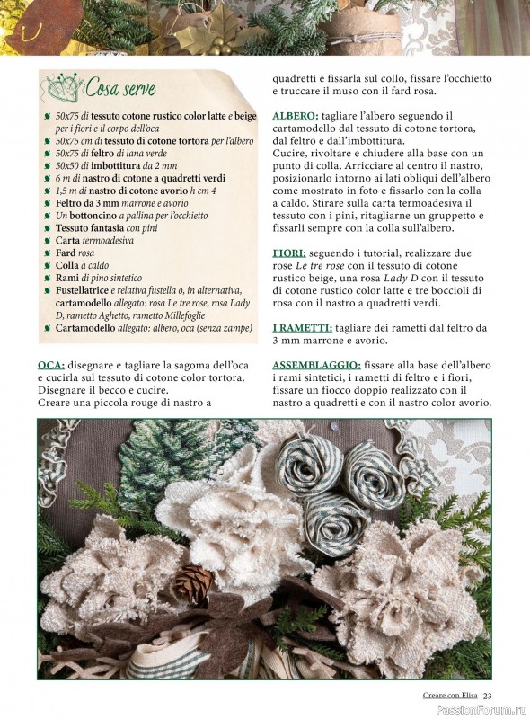 Коллекция проектов для рукодельниц в журнале «Creare Con Elisa №11 2025»
