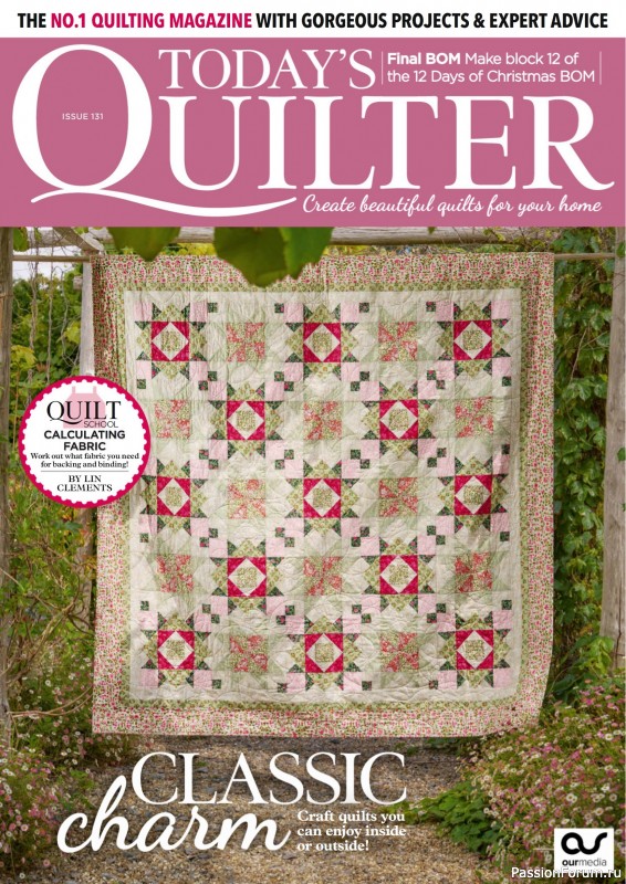 Коллекция проектов для рукодельниц в журнале «Todays Quilter №131 2025»