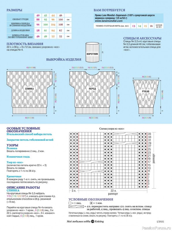 Вязаные модели в журнале «Knitting. Вязание №5 2025»