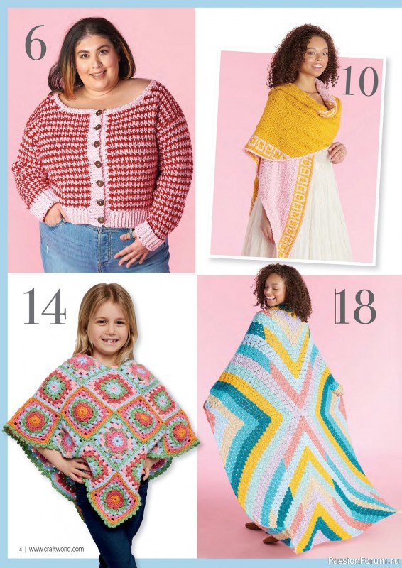 Вязаные проекты крючком в журнале «Crochet Now №104 2024»