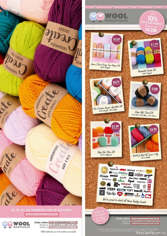 Вязаные проекты крючком в журнале «Simply Knitting №238 2023»