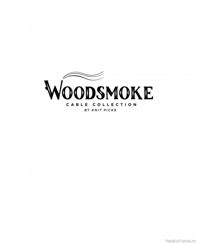 Коллекция вязаных моделей в книге «Woodsmoke Cable Collection»