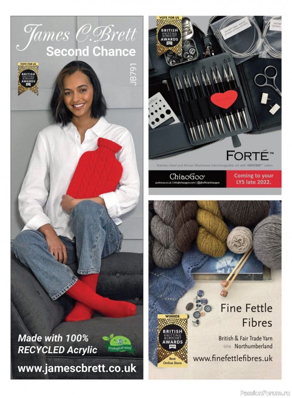 Вязаные модели спицами в журнале «Let's Knit №187 2022»