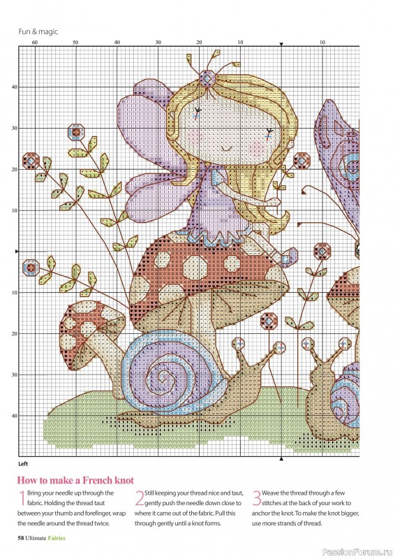 Коллекция вышивки в журнале «Ultimate CrossStitch Faries - November 2025»
