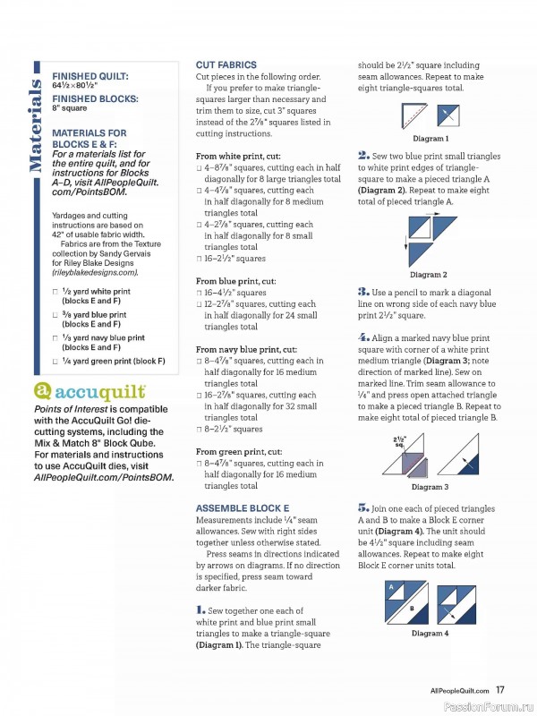 Коллекция проектов для рукодельниц в журнале «American Patchwork & Quilting №198 2025»