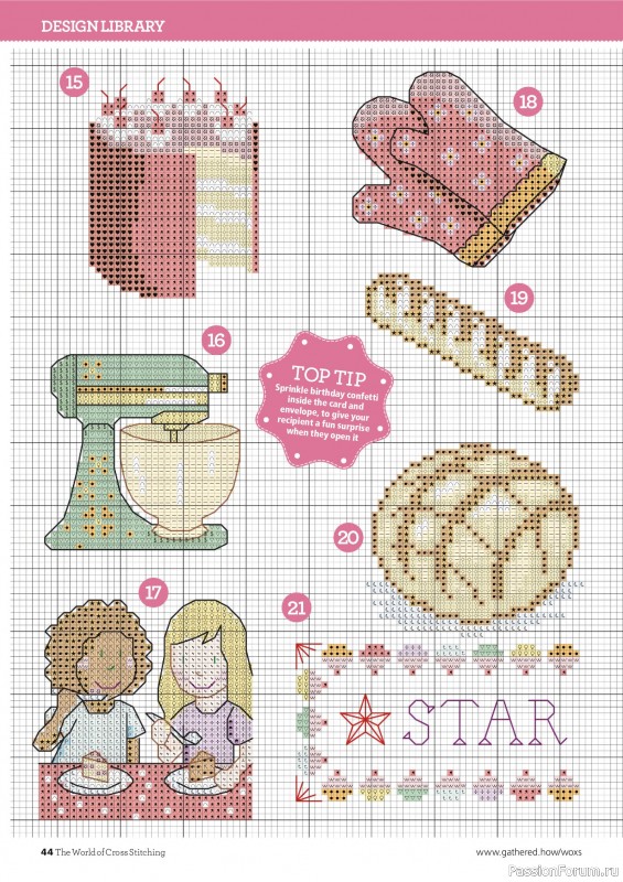 Коллекция вышивки в журнале «The World of Cross Stitching №367 2025»