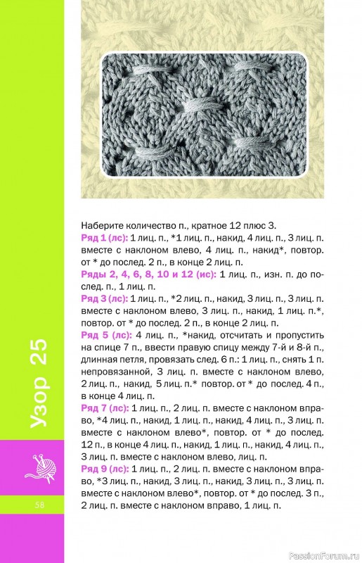 Вязаные проекты в книге «Фактурные узоры спицами».