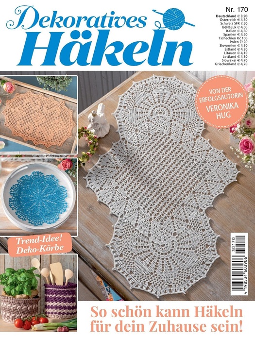 Вязаные проекты крючком в журнале &laquo;Dekoratives Hakeln №170 2023&raquo;