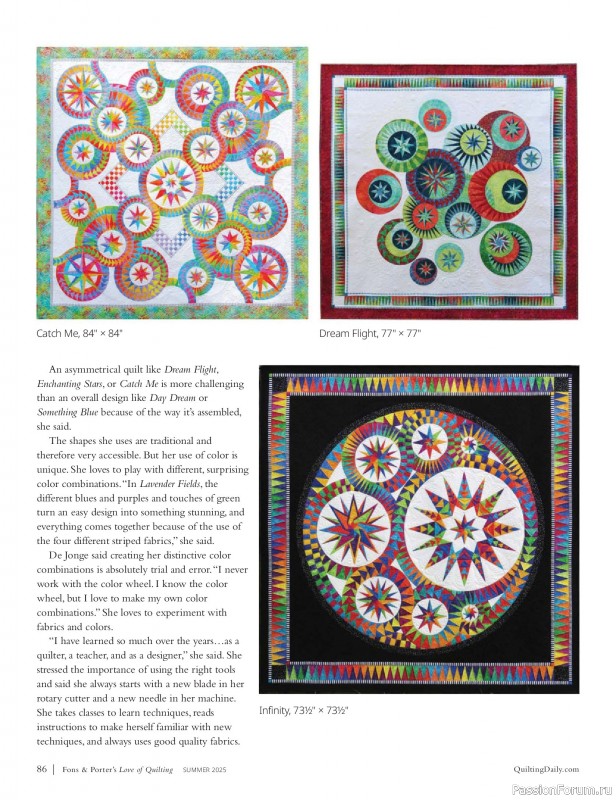 Коллекция проектов для рукодельниц в журнале «Fons & Porter’s Love Of Quilting - Summer 2025»