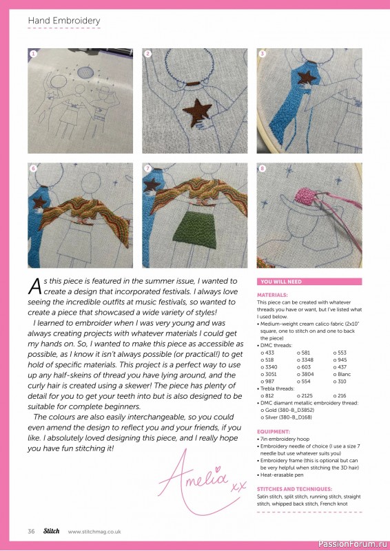 Коллекция проектов для рукодельниц в журнале «Stitch Magazine №156 2025»