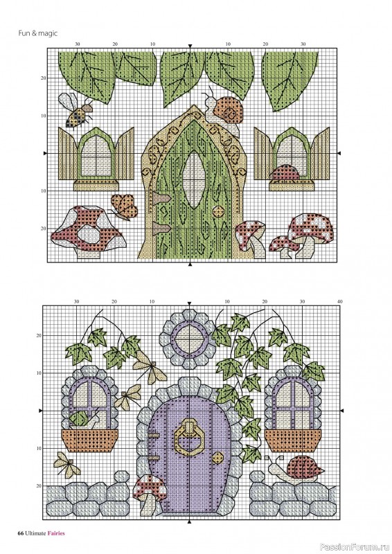 Коллекция вышивки в журнале «Ultimate CrossStitch Faries - November 2025»