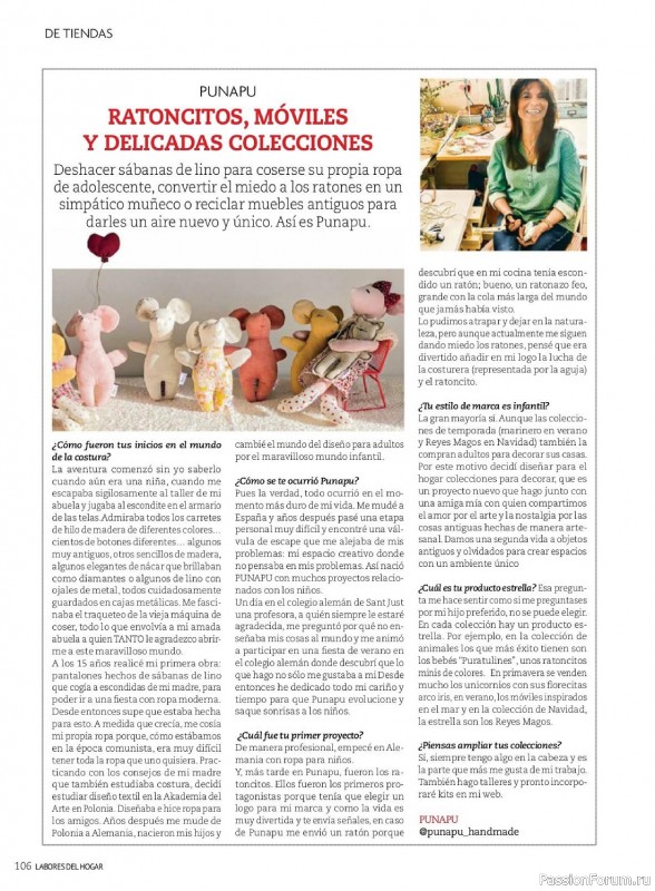Коллекция проектов для рукодельниц в журнале «Labores del hogan №764 2023»