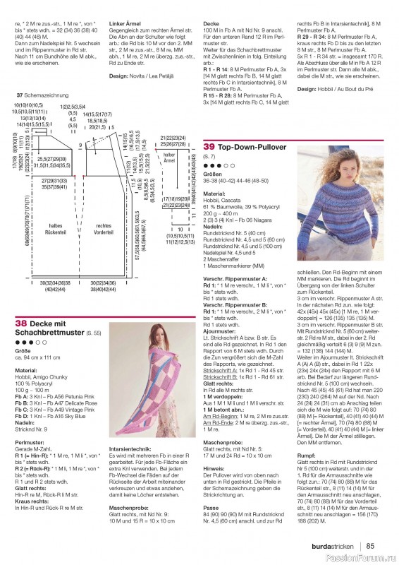 Вязаные модели в журнале «Burda Stricken №3 2025»