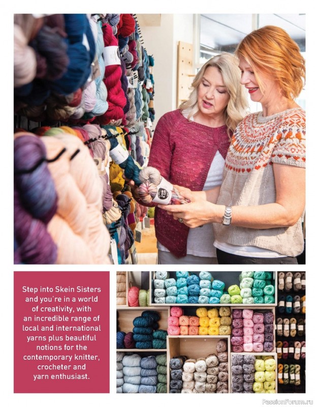 Вязаные проекты спицами в журнале «Homespun Knitting №3 2022»
