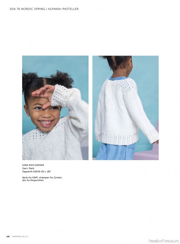 Вязаные проекты в журнале &laquo;Yarnmade №1 2018 Spring & Summer&raquo;. Продолжение