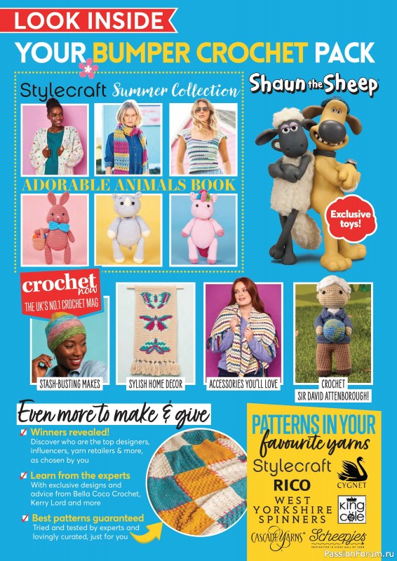 Вязаные проекты крючком в журнале «Crochet Now №106 2024»