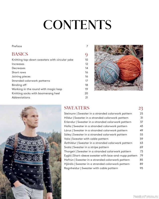 Вязаные проекты в книге «Top-Down Colorwork Knit Sweaters and Accessories»